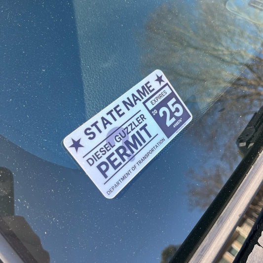 Diesel Guzzler Permit Sticker